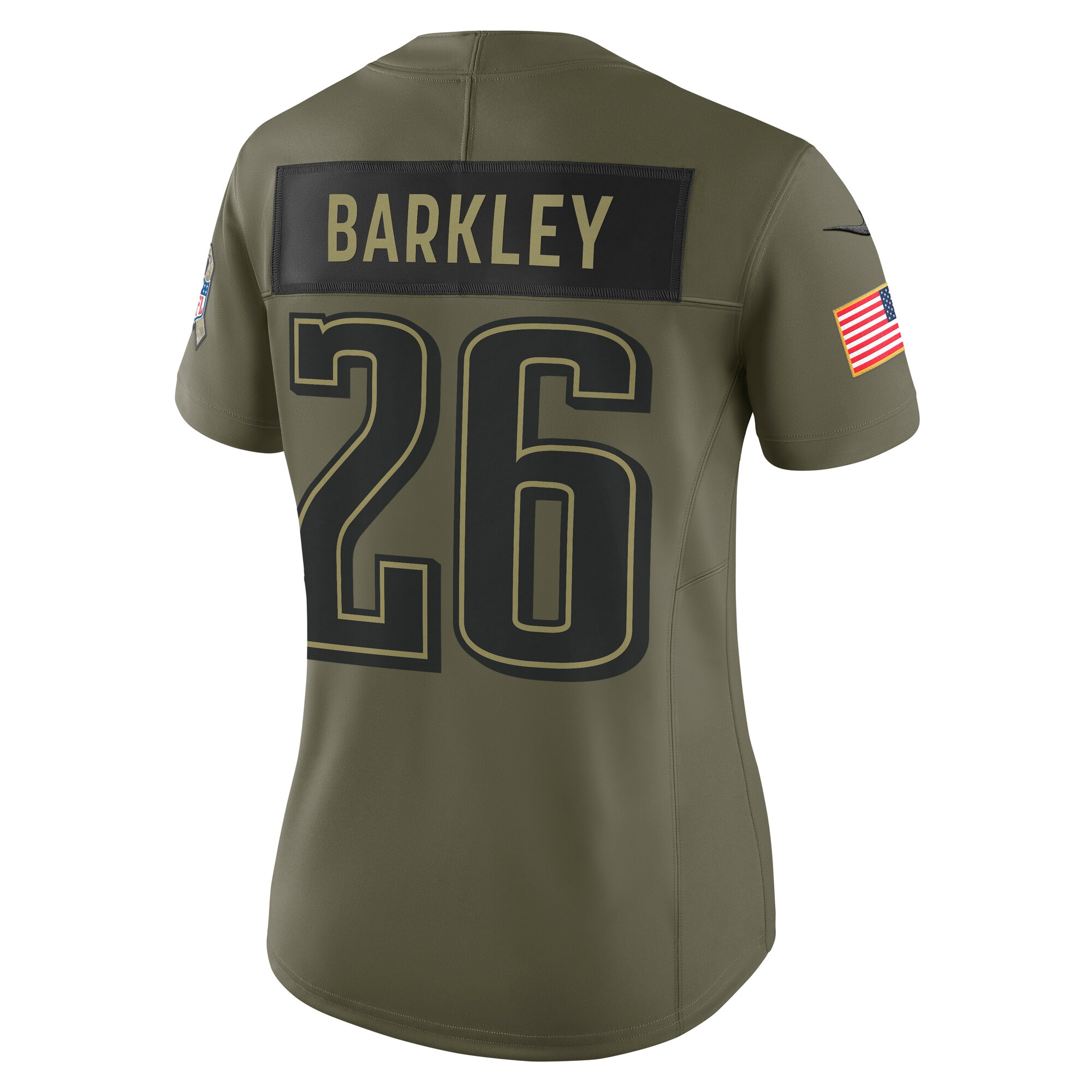 saquon barkley philadelphia eagles nike womens 2025 salute to service limited jersey olive clowdercats 9df3y.jpg