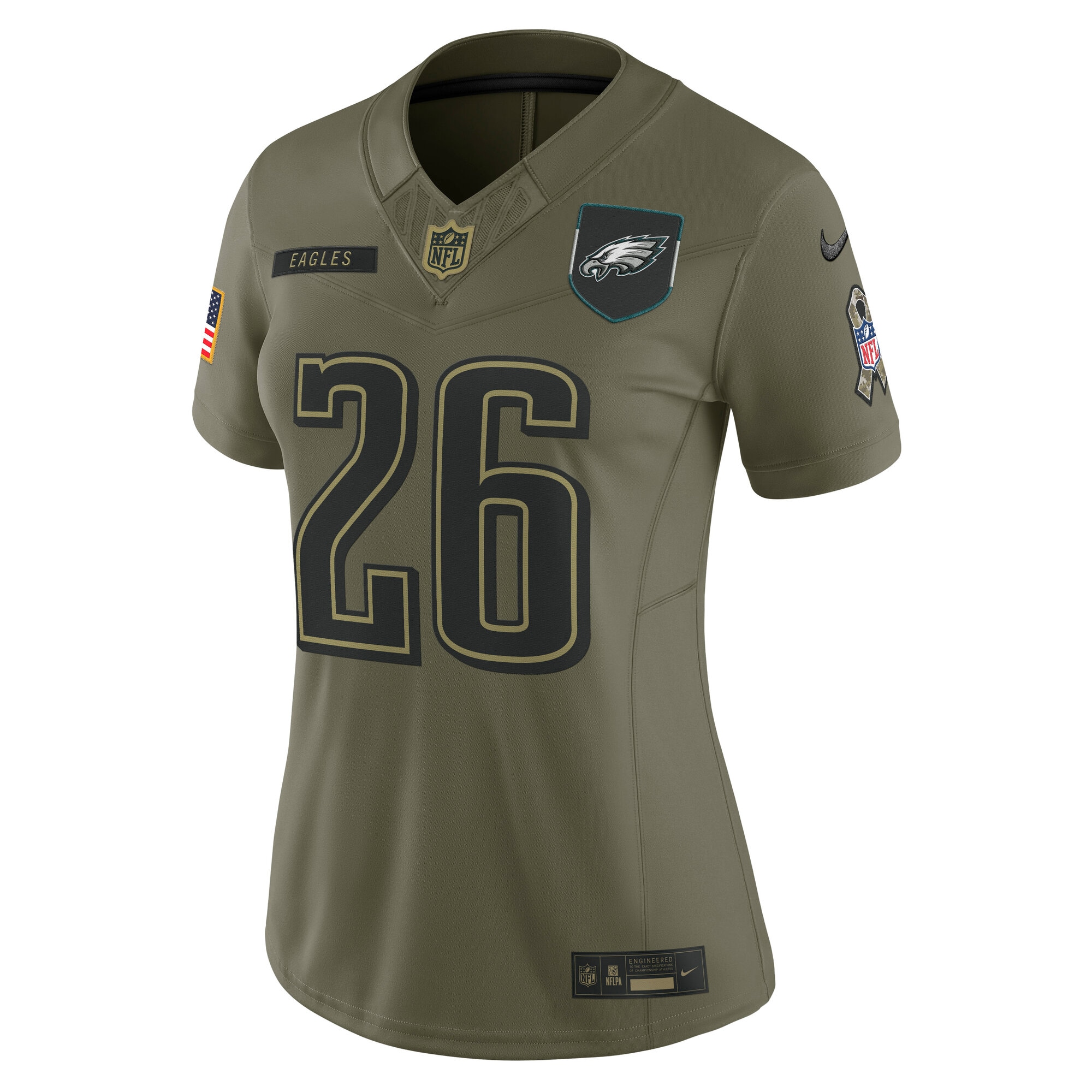 saquon barkley philadelphia eagles nike womens 2025 salute to service limited jersey olive clowdercats tctpr.jpg