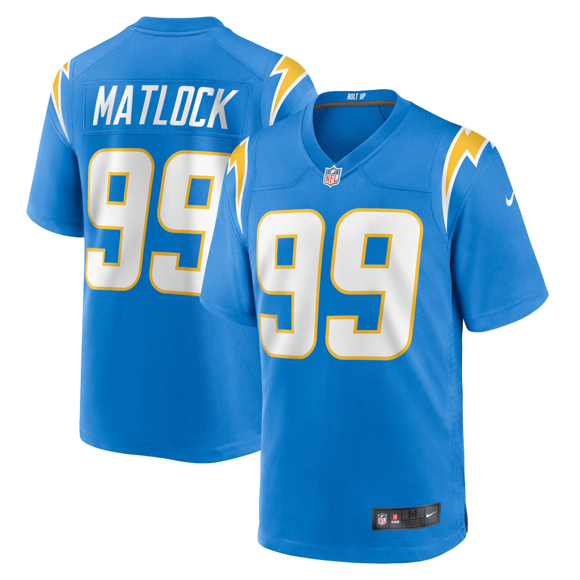 scott matlock los angeles chargers nike team game jersey powder blue clowdercats mwmsf.jpg