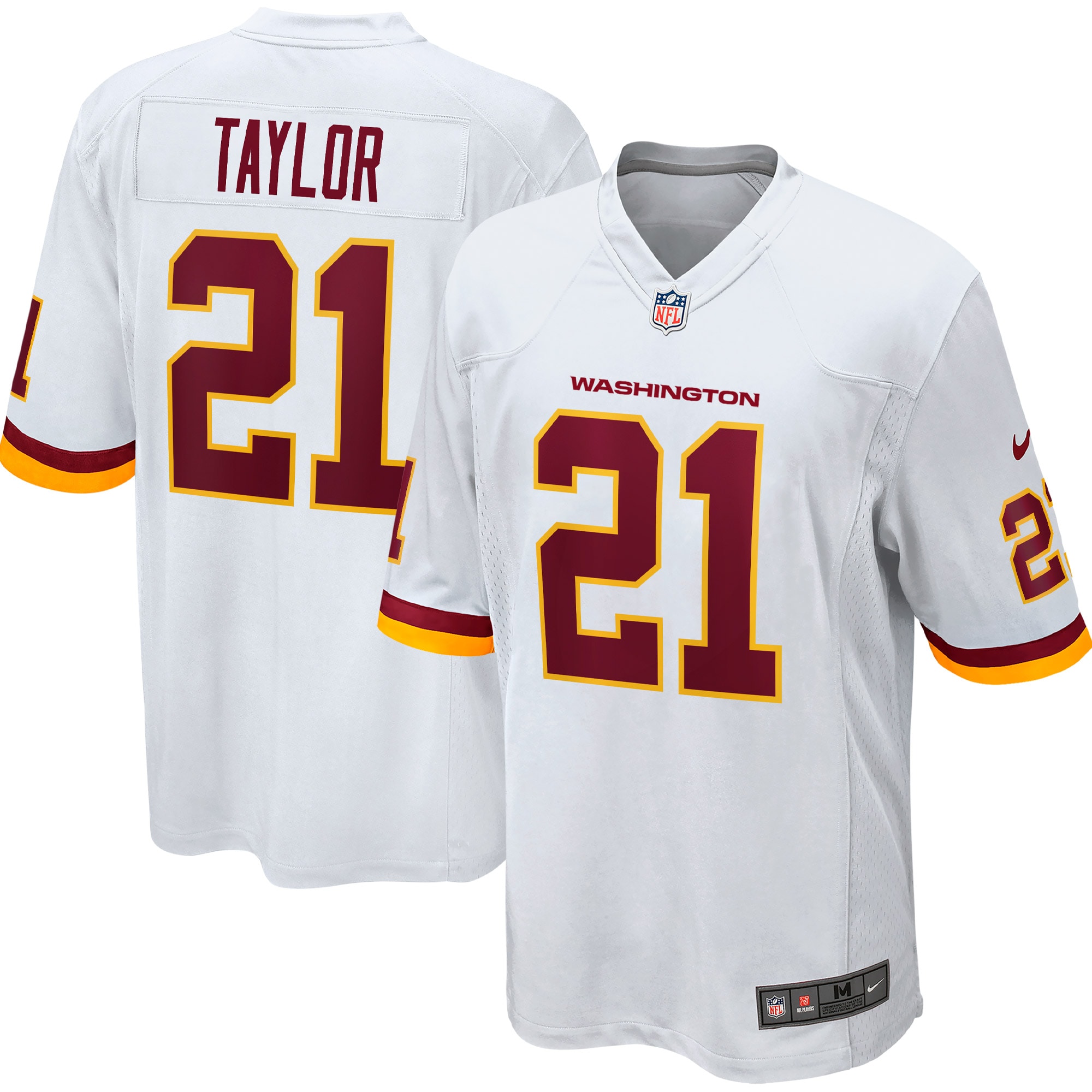 sean taylor washington football team nike retired player team game jersey white clowdercats wwdcb.jpg