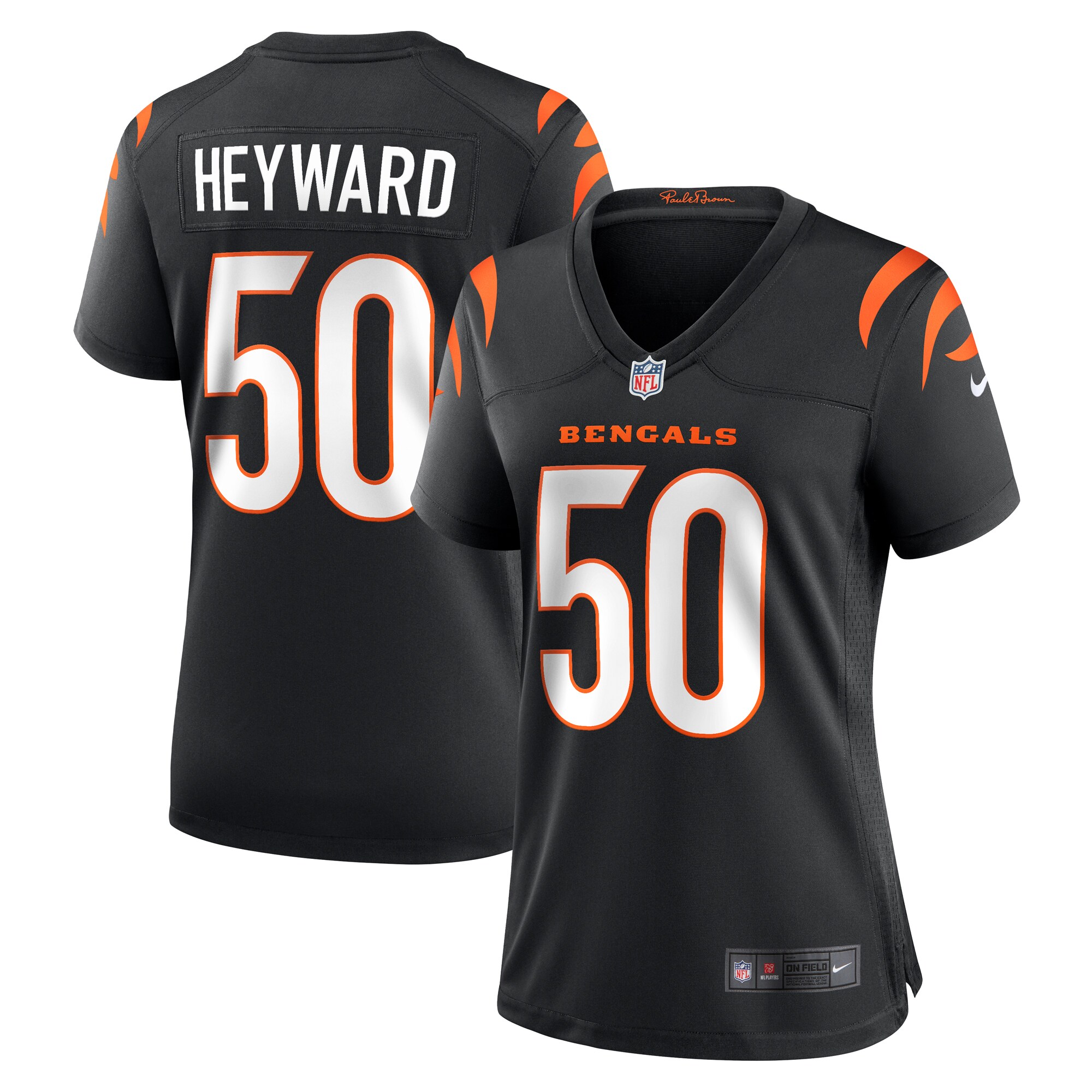 shaka heyward cincinnati bengals nike womens team game jersey black clowdercats tugjy.jpg
