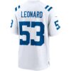 shaquille leonard indianapolis colts nike game player jersey white clowdercats kqybm.jpg