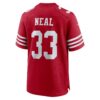 siran neal san francisco 49ers nike team game jersey scarlet clowdercats zpxr4.jpg
