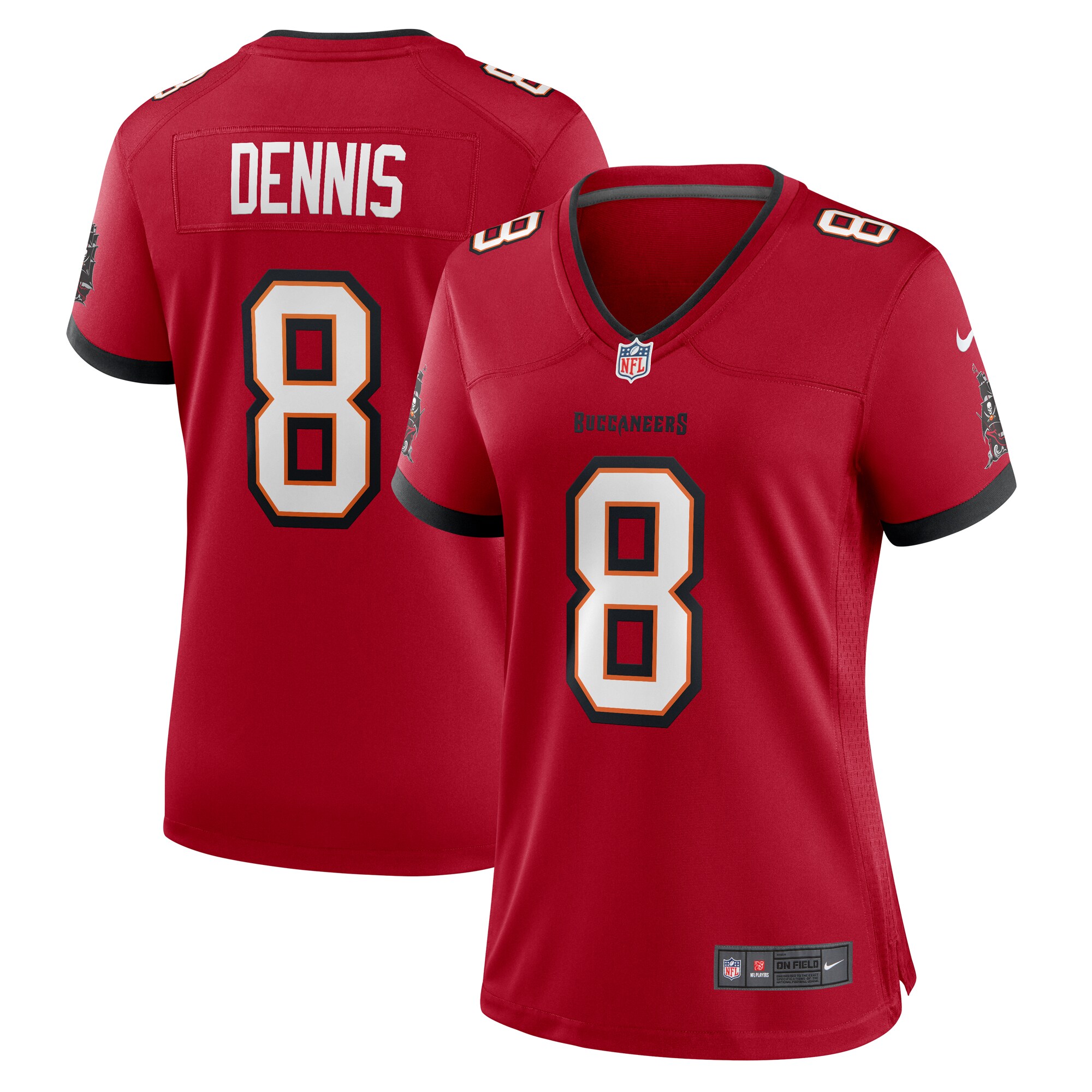 sirvocea dennis tampa bay buccaneers nike womens game jersey red clowdercats 7w7yd.jpg
