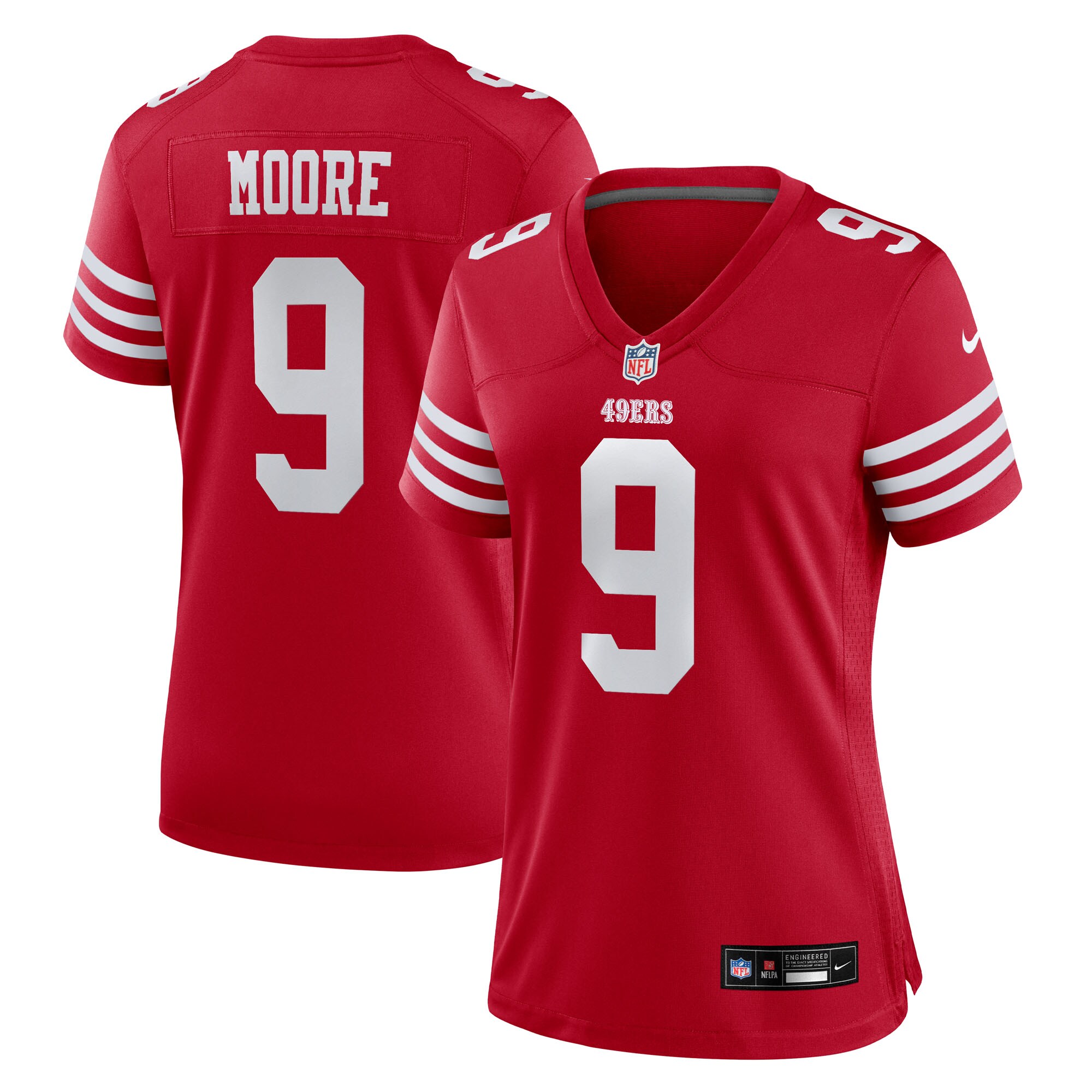 skyy moore san francisco 49ers nike womens team game jersey scarlet clowdercats yg8dr.jpg