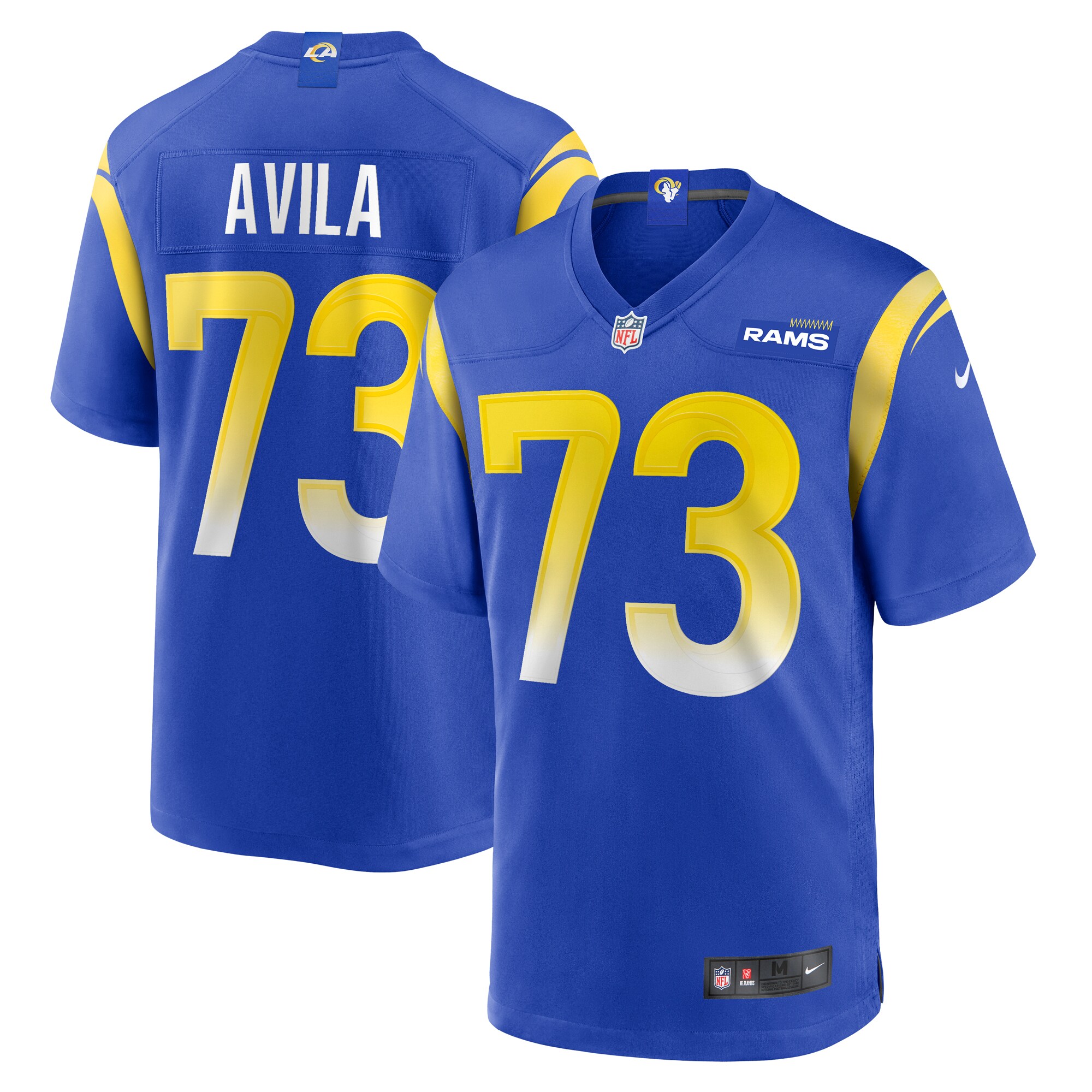 steve avila los angeles rams nike home game jersey royal clowdercats qk7wk.jpg