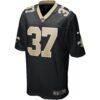 steve gleason new orleans saints nike game retired player jersey black clowdercats tuys1.jpg