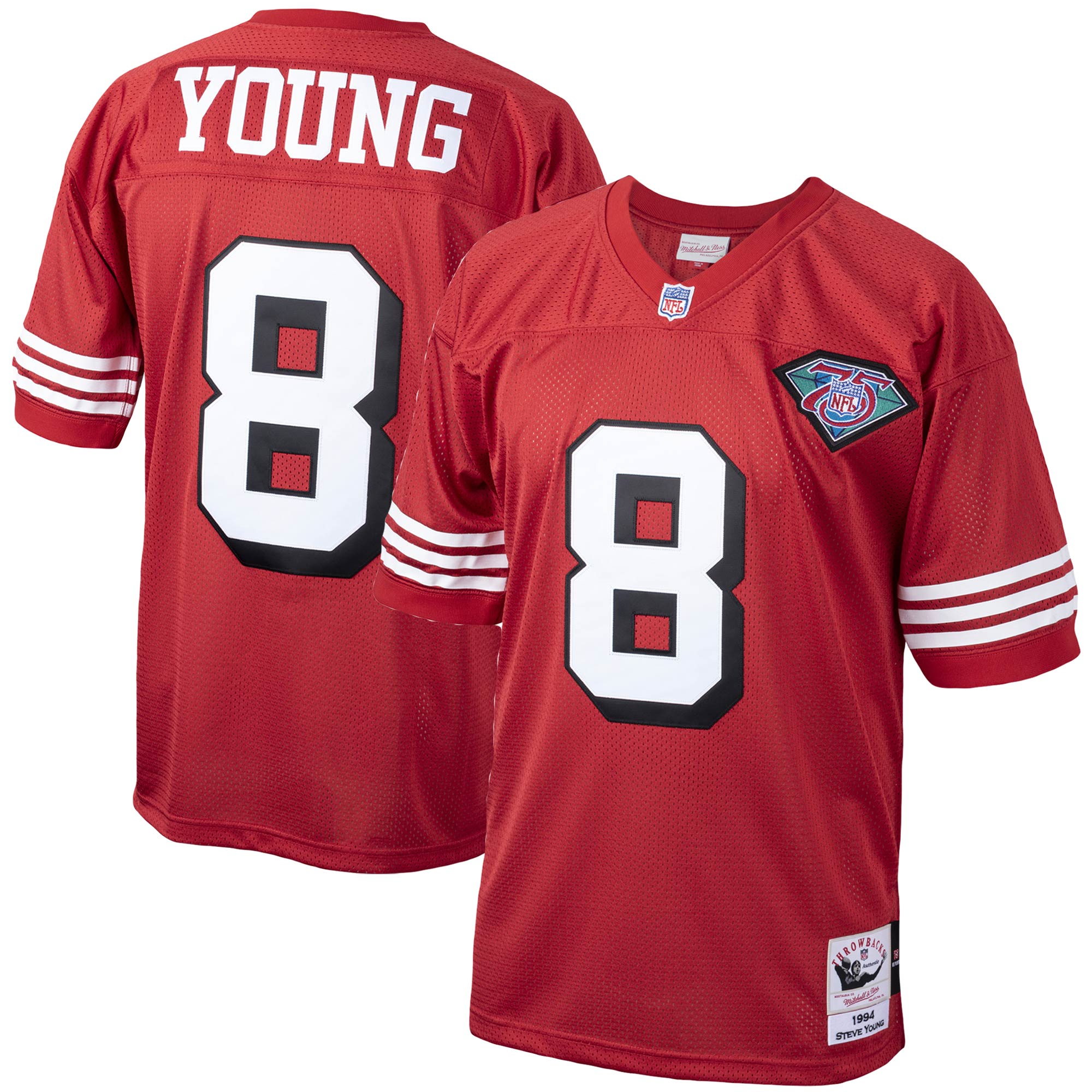 steve young san francisco 49ers 1994 mitchell ness authentic throwback retired player jersey scarlet clowdercats ynkox.jpg