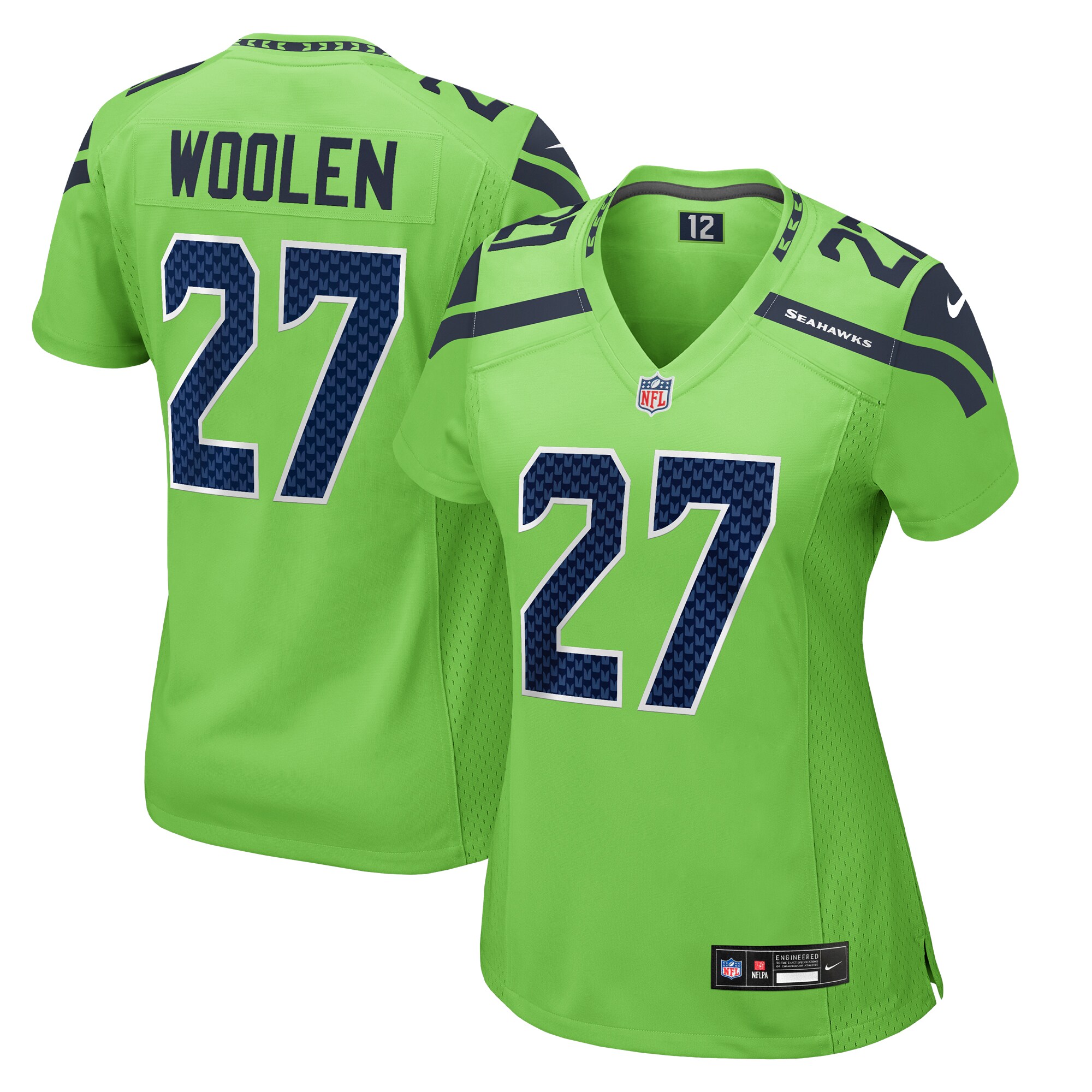 tariq woolen seattle seahawks nike womens game jersey neon green clowdercats m7fos.jpg