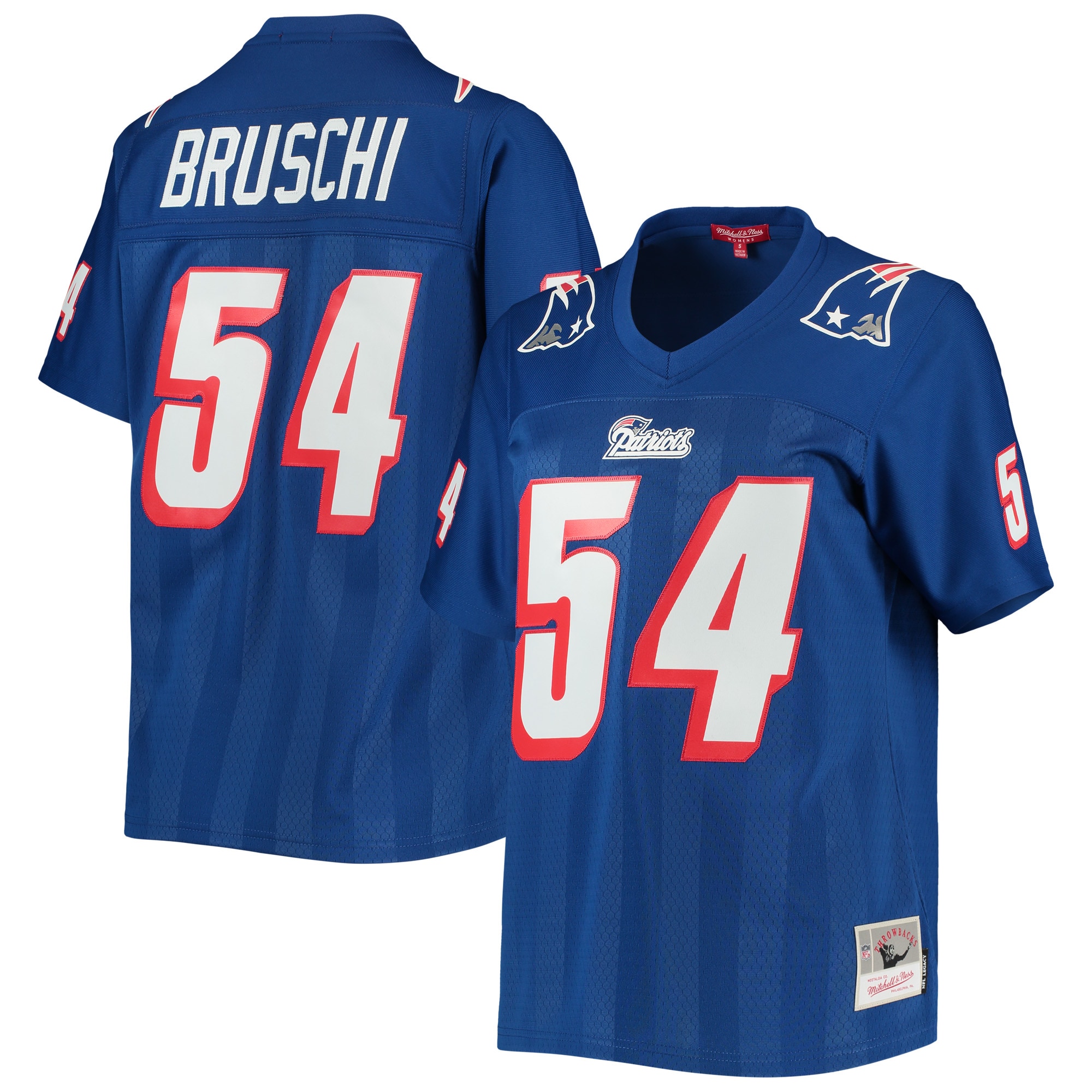 tedy bruschi new england patriots mitchell ness womens legacy replica player jersey royal clowdercats 9p6wf.jpg