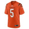 tee higgins cincinnati bengals nike alternate game jersey orange clowdercats harb5.jpg