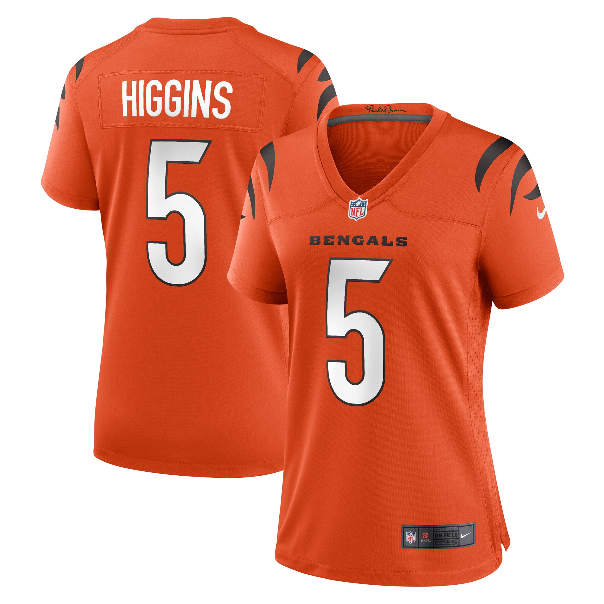 tee higgins cincinnati bengals nike womens alternate game jersey orange clowdercats 7tmmo.jpg