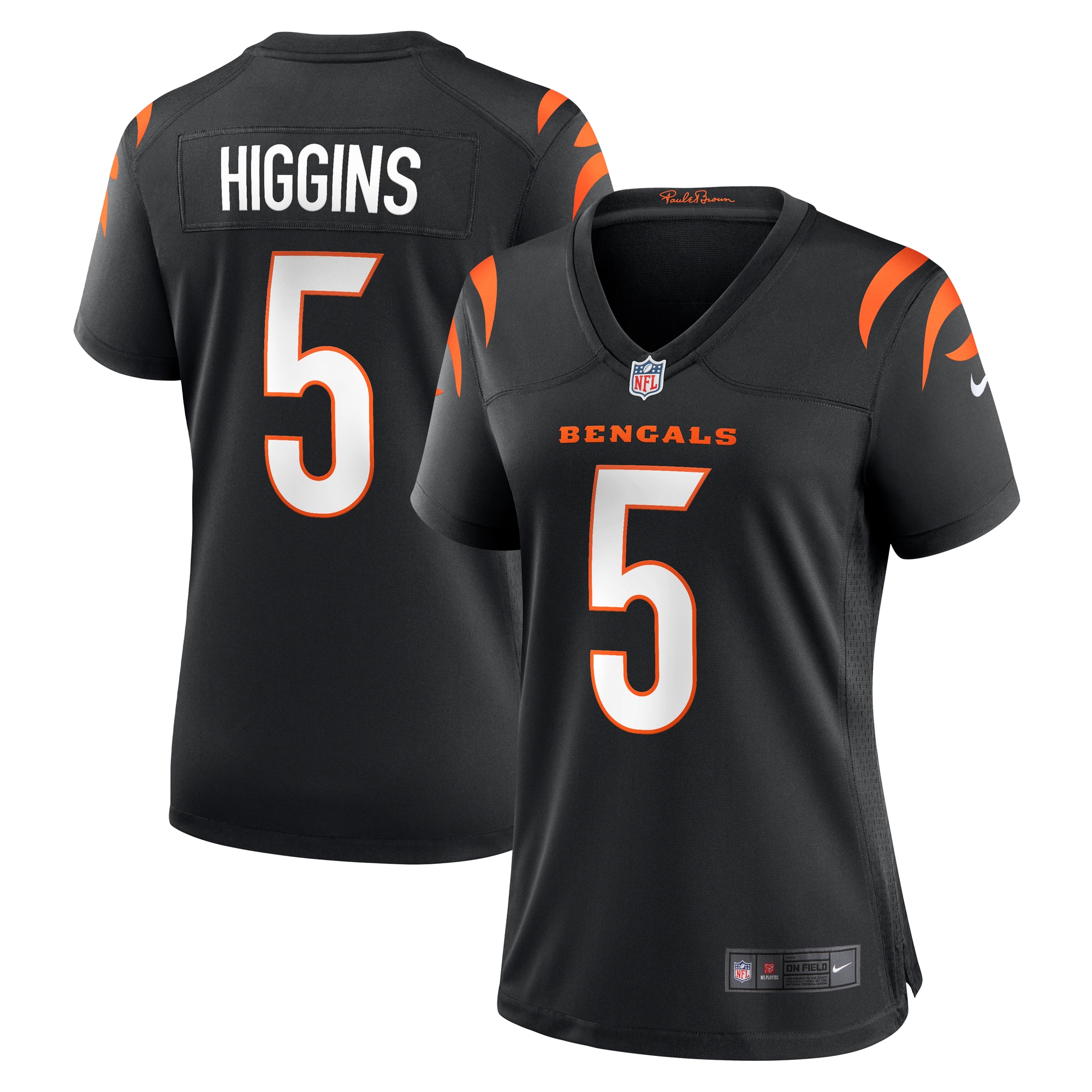 tee higgins cincinnati bengals nike womens game player jersey black clowdercats nmvmk.jpg