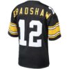 terry bradshaw pittsburgh steelers mitchell ness authentic throwback retired player jersey black clowdercats gyknl.jpg