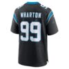 tershawn wharton carolina panthers nike team game jersey black clowdercats nhjlf.jpg