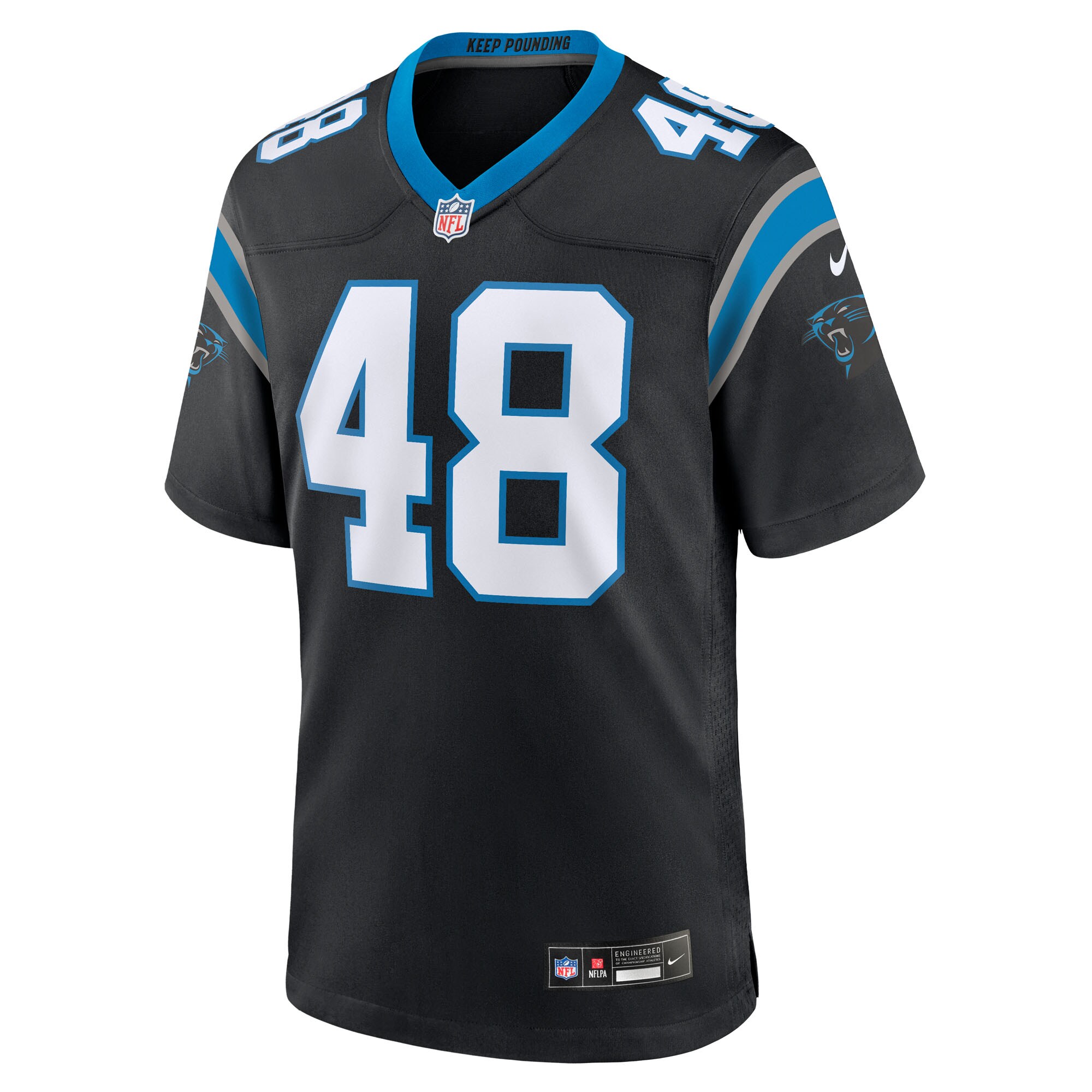 thomas incoom carolina panthers nike team game jersey black clowdercats iqdvd.jpg