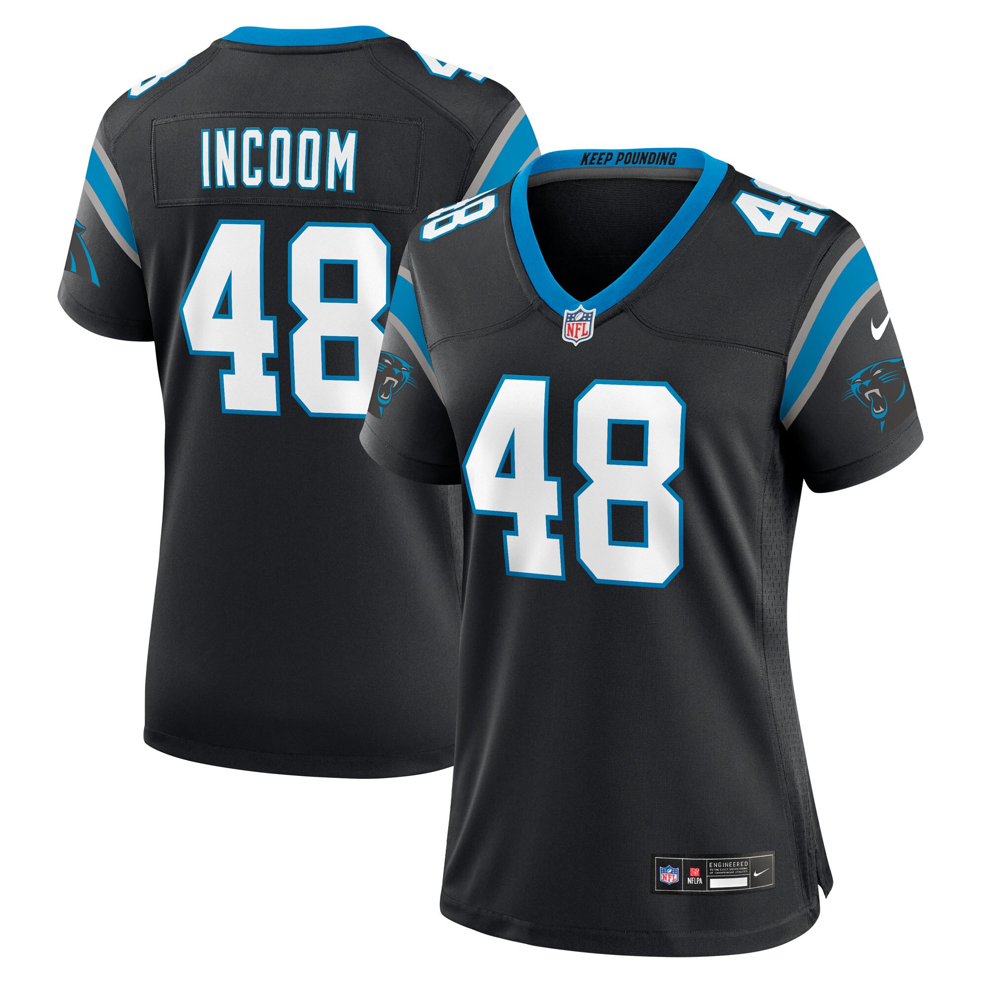 thomas incoom carolina panthers nike womens team game jersey black clowdercats 5fpjo.jpg