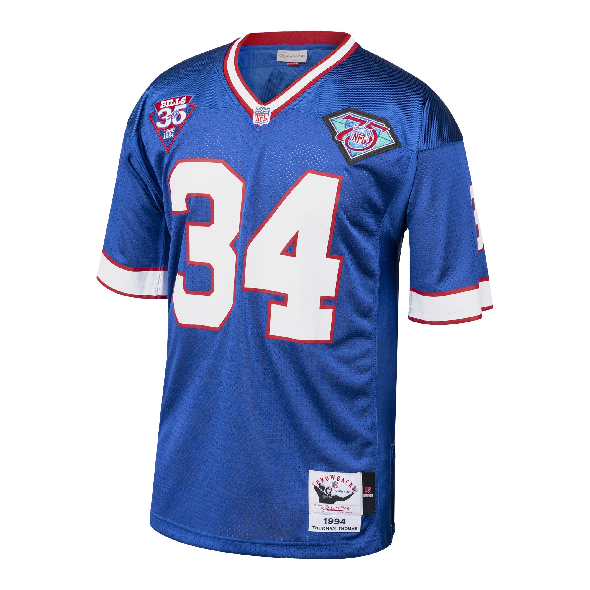thurman thomas buffalo bills 1985 mitchell ness authentic throwback retired player jersey royal clowdercats k7jy6.jpg
