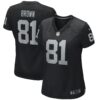 tim brown las vegas raiders nike womens game retired player jersey black clowdercats tlfl4.jpg