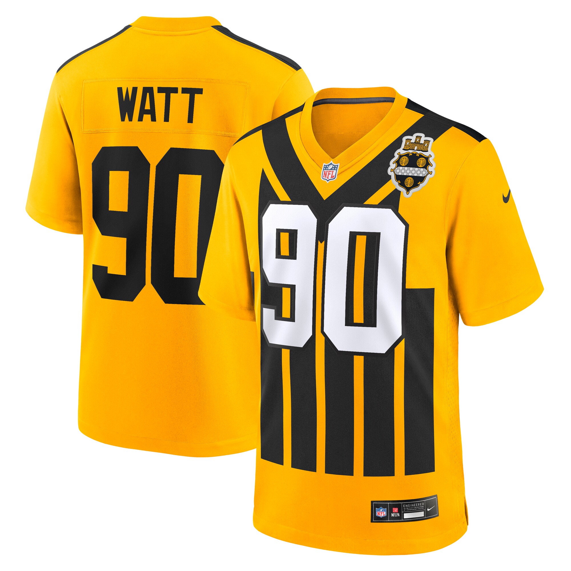tj watt pittsburgh steelers nike alternate 1933 throwback game jersey gold clowdercats fptxd.jpg