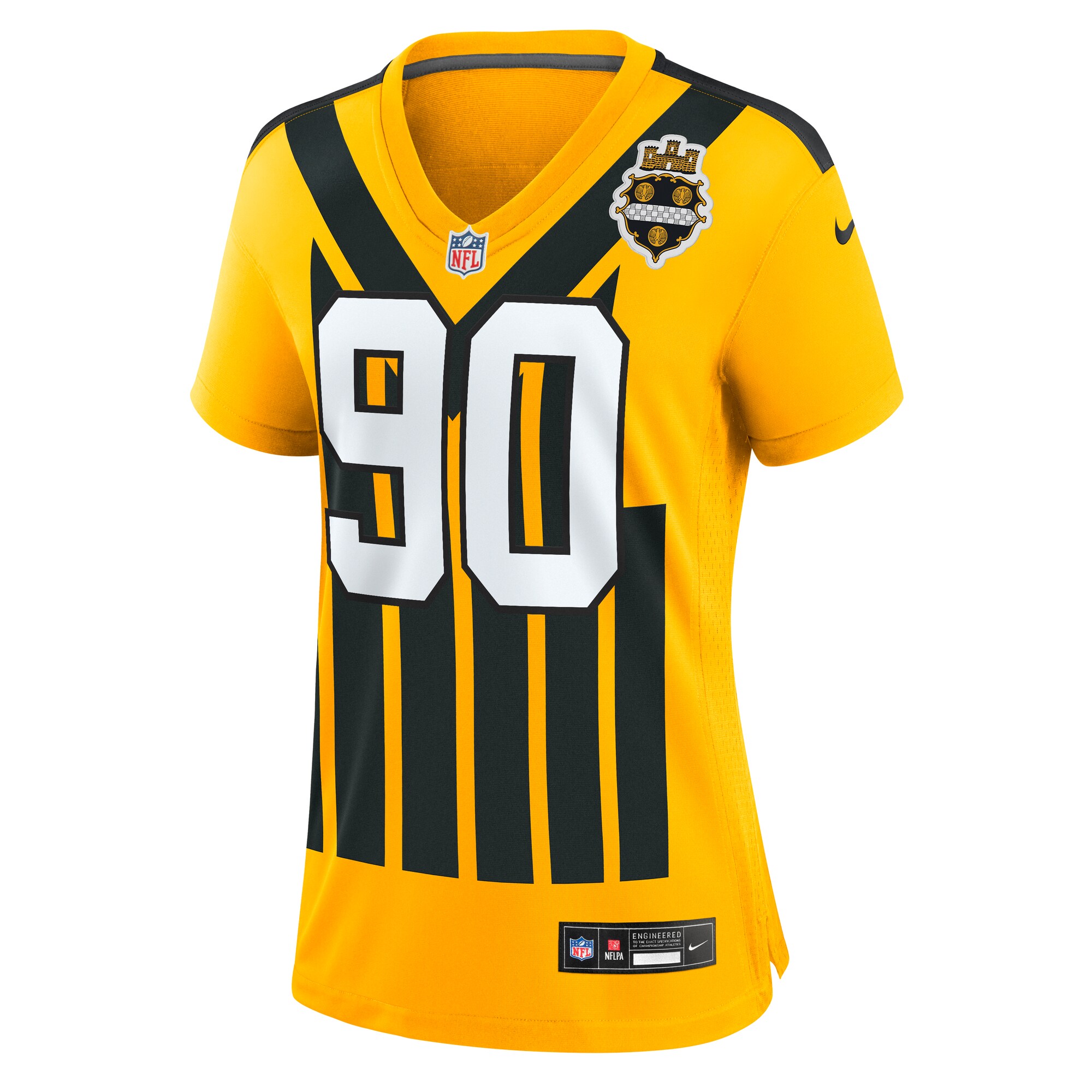 tj watt pittsburgh steelers nike womens alternate 1933 throwback game jersey gold clowdercats vyppk.jpg