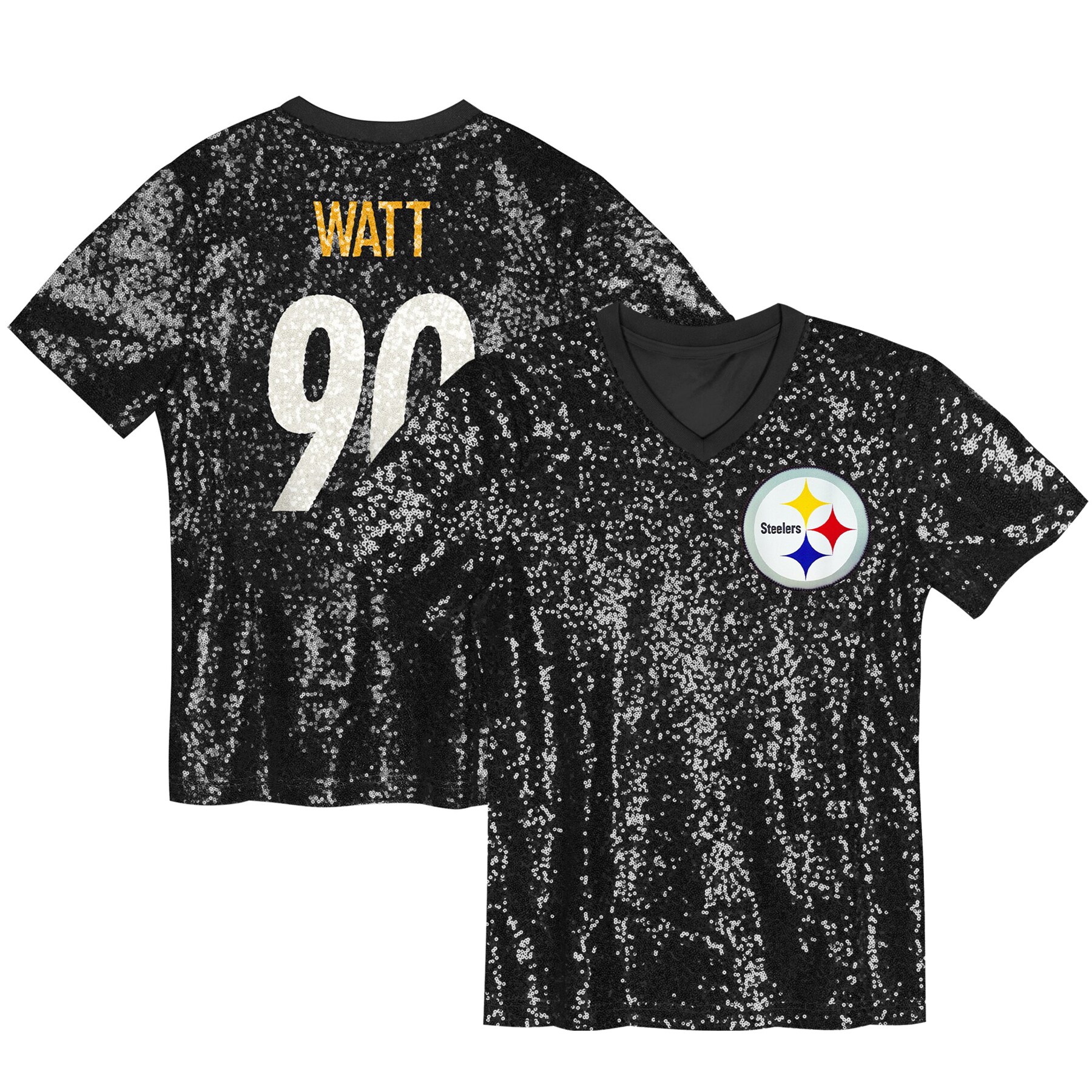 tj watt pittsburgh steelers womens player name number v neck fashion jersey black clowdercats 1b1tz.jpg