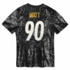 tj watt pittsburgh steelers womens player name number v neck fashion jersey black clowdercats nxkoy.jpg