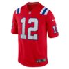 tom brady new england patriots nike retired player alternate game jersey red clowdercats ylumc.jpg