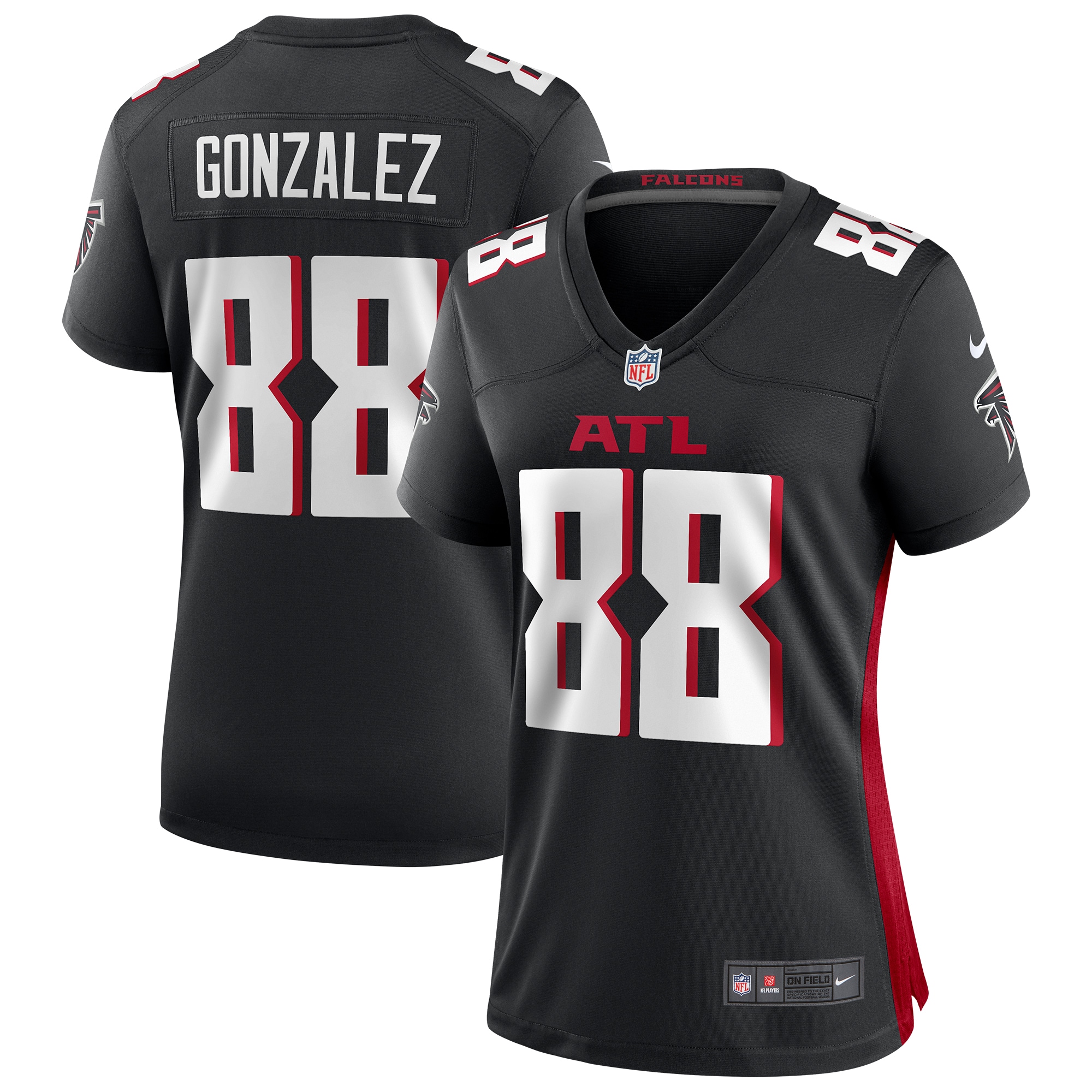 tony gonzalez atlanta falcons nike womens game retired player jersey black clowdercats e6uop.jpg