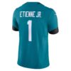 travis etienne jacksonville jaguars nike vapor fuse limited jersey teal clowdercats dsn1m.jpg