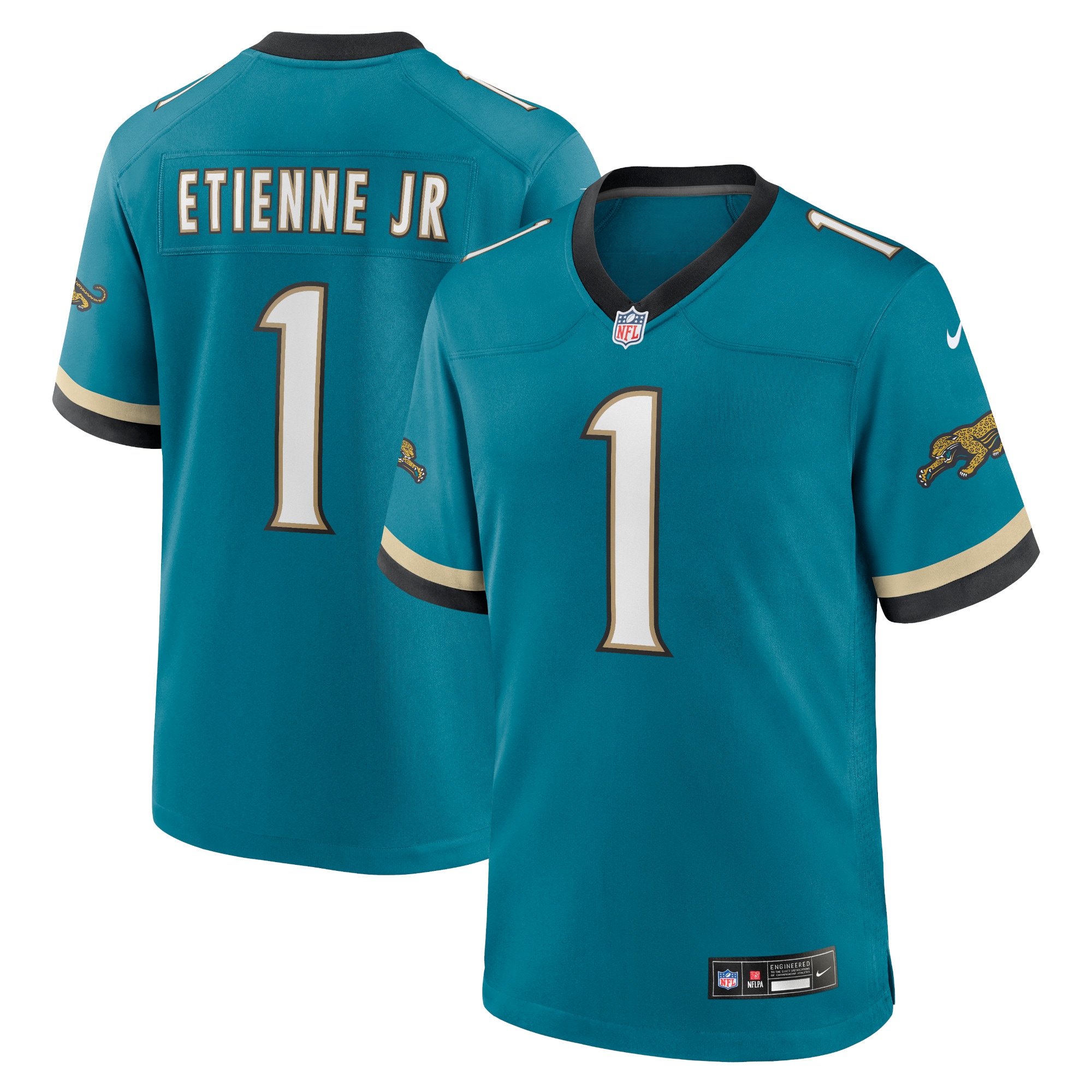 travis etienne jr jacksonville jaguars nike prowler throwback player game jersey teal clowdercats fet1o.jpg