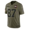 travis kelce kansas city chiefs nike 2025 salute to service limited jersey olive clowdercats mys3n.jpg