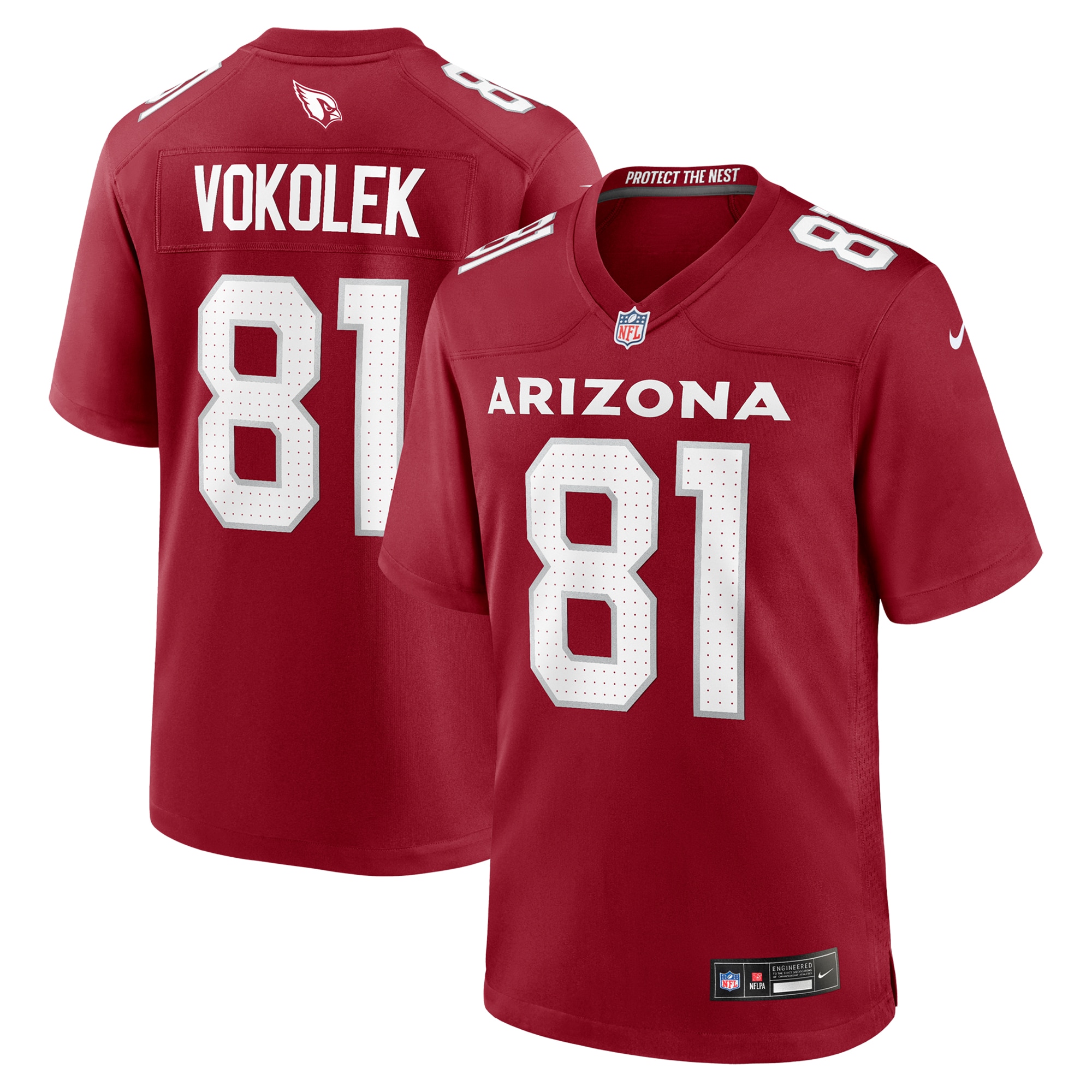 travis vokolek arizona cardinals nike team game jersey cardinal clowdercats 7hr98.jpg