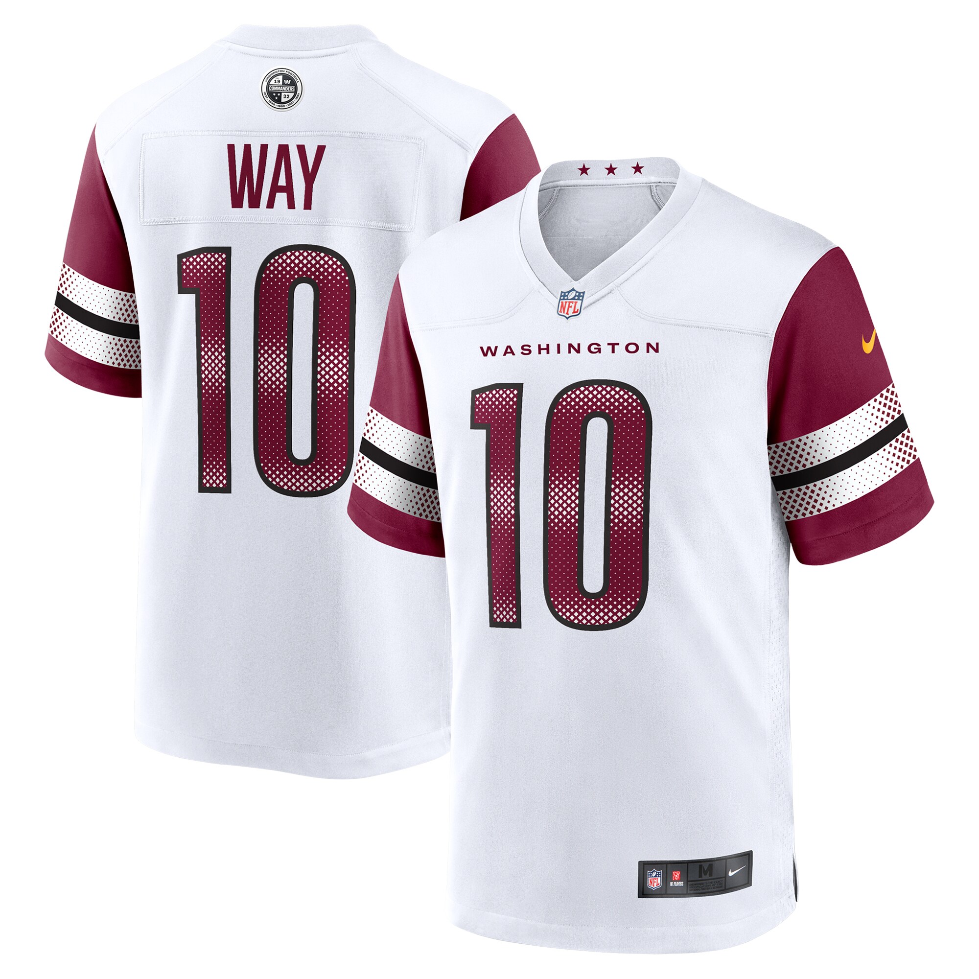tress way washington commanders nike game jersey white clowdercats awscx.jpg