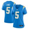 trey lance los angeles chargers nike womens team game jersey powder blue clowdercats d3rfa.jpg