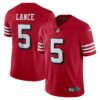 trey lance san francisco 49ers nike alternate vapor limited jersey scarlet clowdercats 5zqxi.jpg