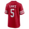 trey lance san francisco 49ers nike game player jersey scarlet clowdercats fdxza.jpg