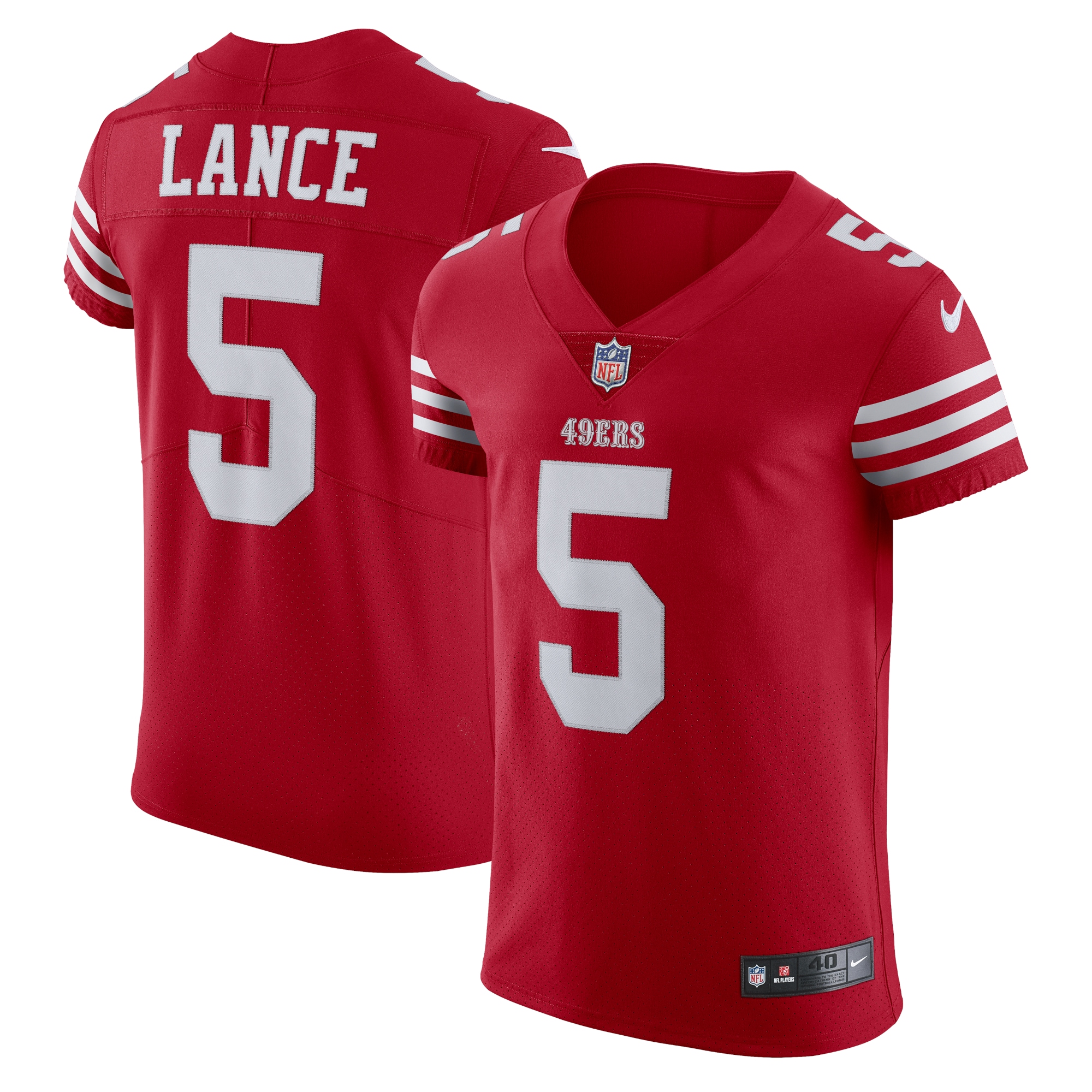 trey lance san francisco 49ers nike vapor elite jersey scarlet clowdercats dlkqf.jpg