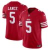 trey lance san francisco 49ers nike vapor fuse limited jersey scarlet clowdercats 3m5w1.jpg