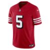 trey lance san francisco 49ers nike vapor fuse limited jersey scarlet clowdercats ga79b.jpg