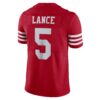 trey lance san francisco 49ers nike vapor limited jersey scarlet clowdercats f8bno.jpg