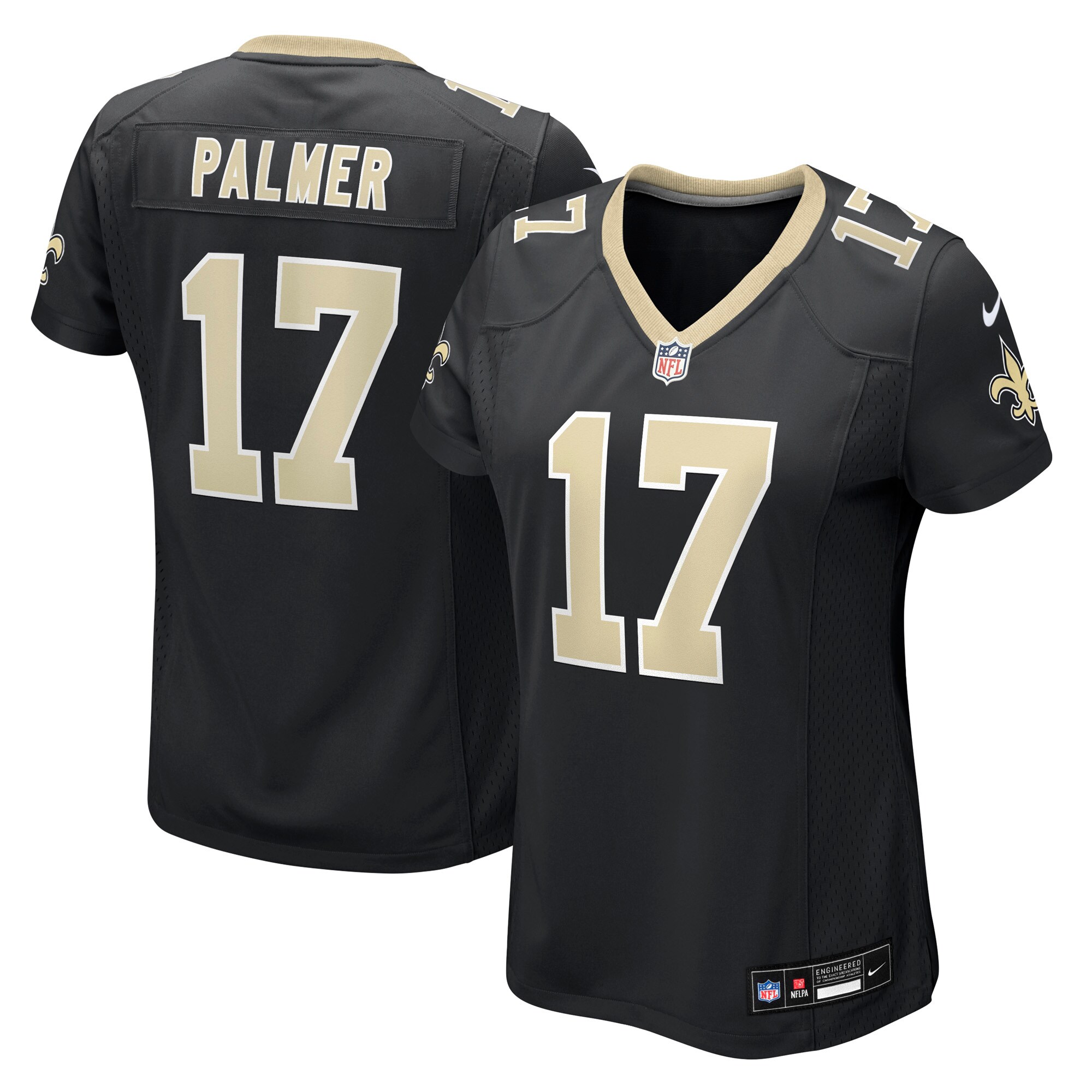 trey palmer new orleans saints nike womens team game jersey black clowdercats per0s.jpg