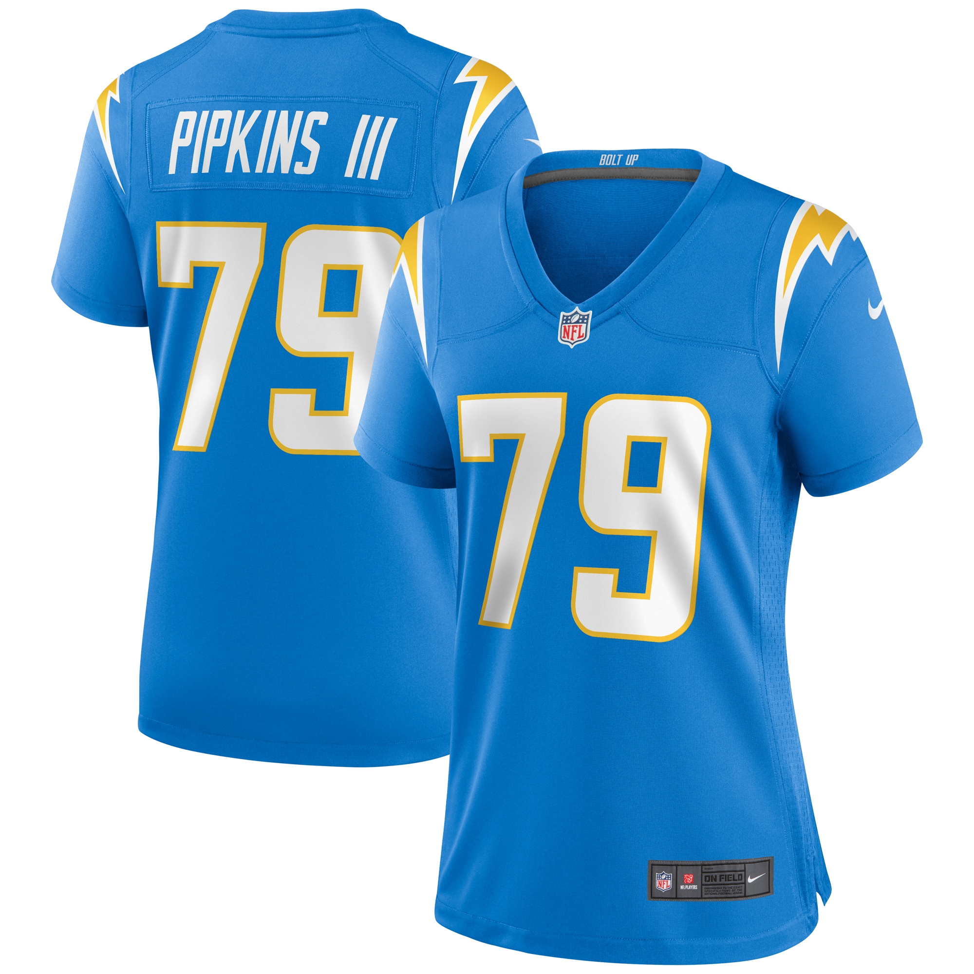 trey pipkins iii los angeles chargers nike womens game jersey powder blue clowdercats hhqvt.jpg