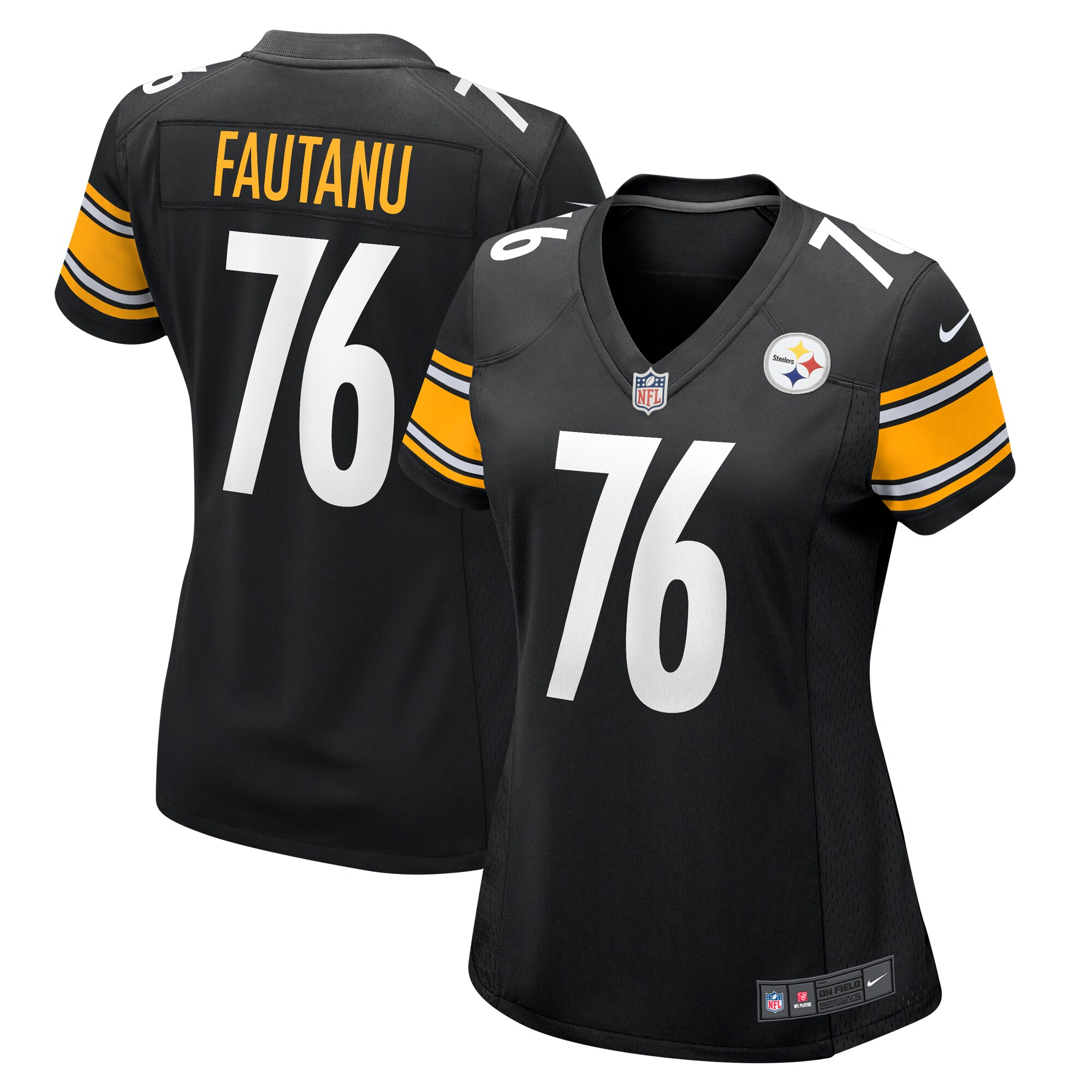troy fautanu pittsburgh steelers nike womens game jersey black clowdercats kcspl.jpg
