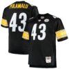 troy polamalu pittsburgh steelers mitchell ness big tall 2005 retired player replica jersey black clowdercats qwkwi.jpg