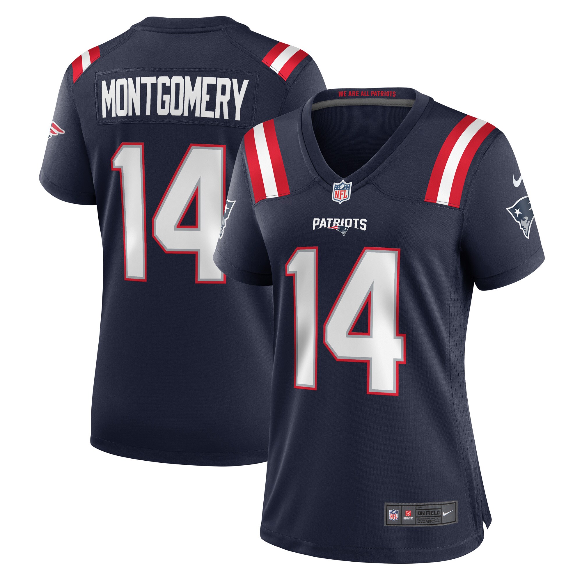 ty montgomery new england patriots nike womens game jersey navy clowdercats sje68.jpg