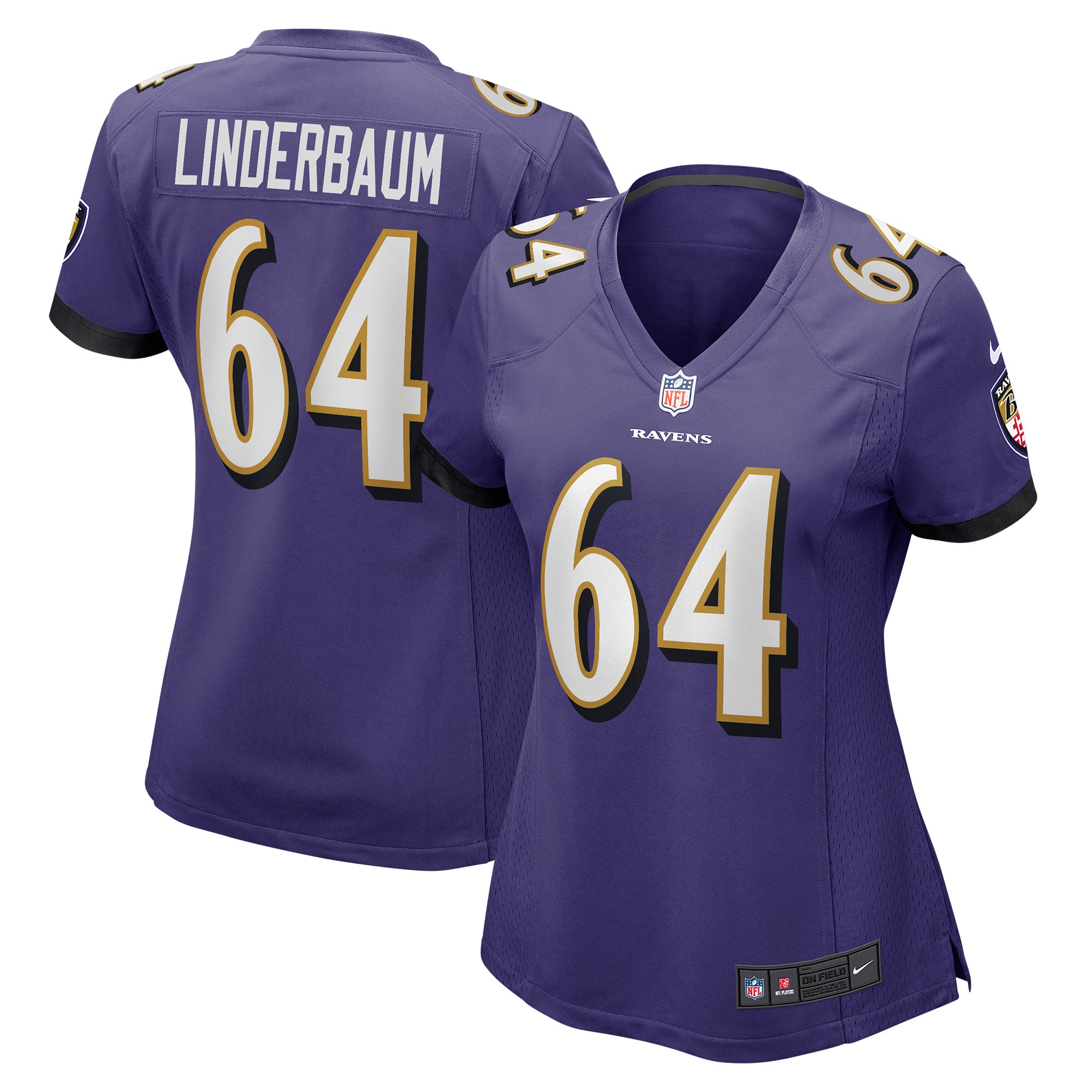 tyler linderbaum baltimore ravens nike womens player game jersey purple clowdercats 3xgo8.jpg