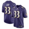 tyler loop baltimore ravens nike team game jersey purple clowdercats antx4.jpg
