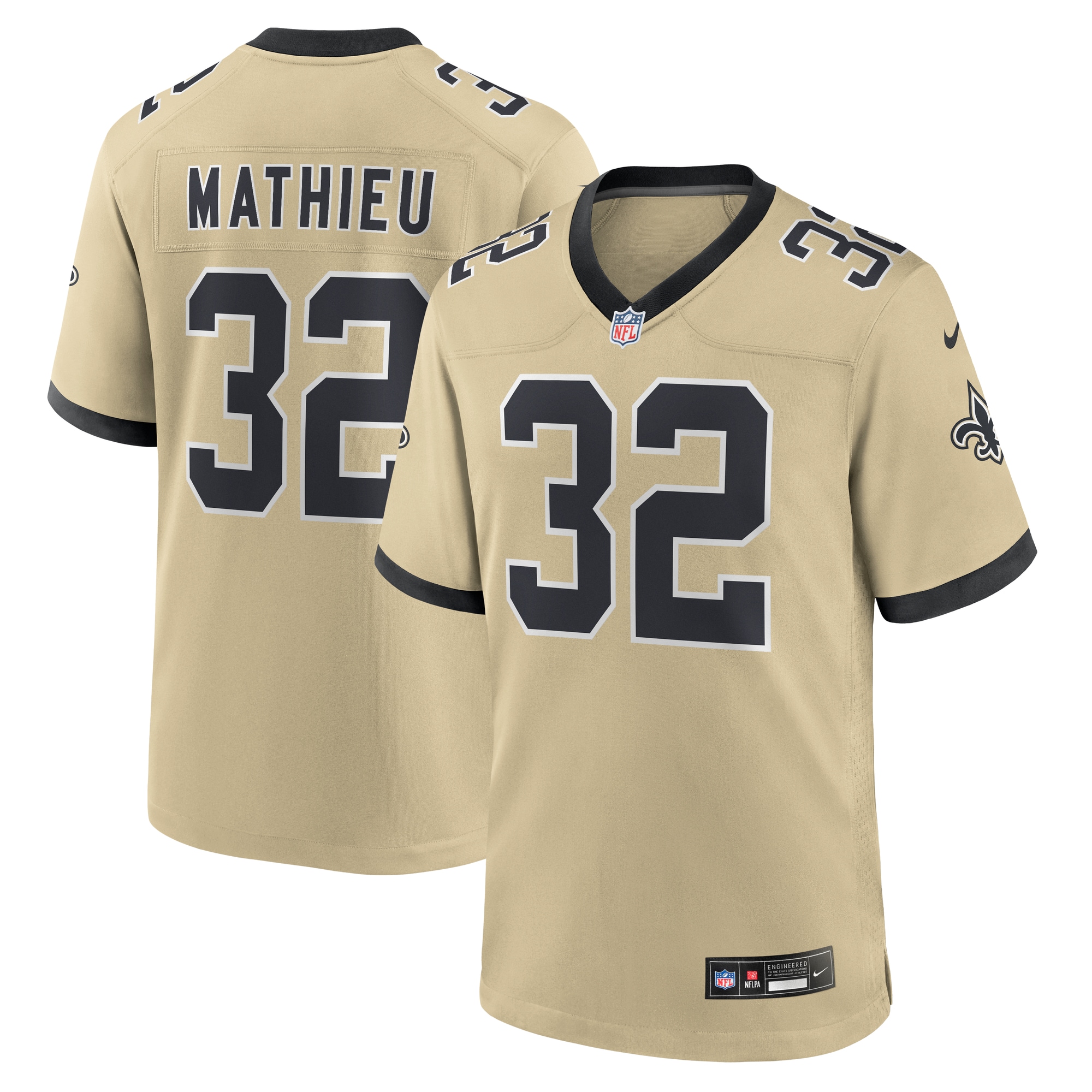 tyrann mathieu new orleans saints nike gameday golds alternate game player jersey gold clowdercats wxb4o.jpg