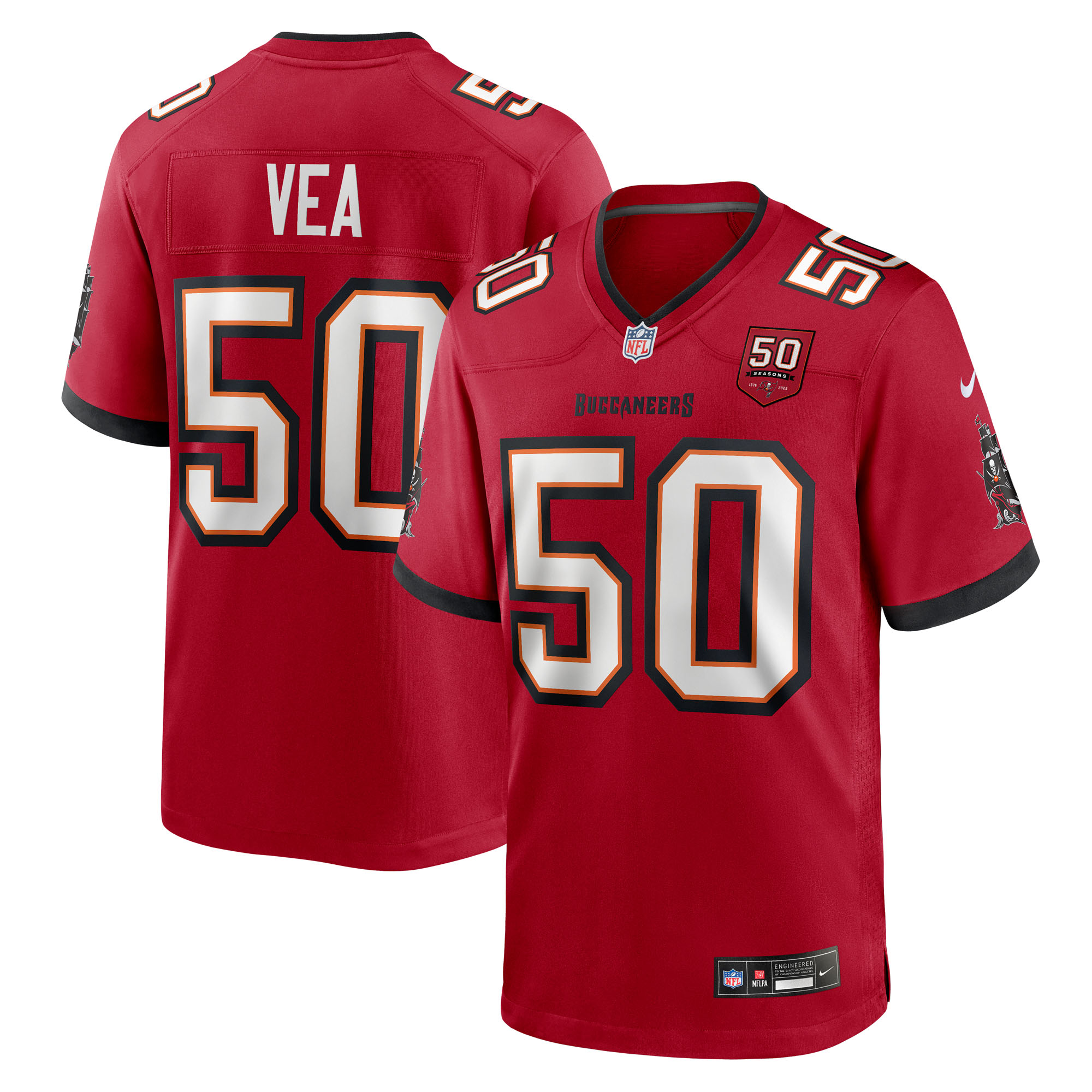 vita vea tampa bay buccaneers nike 50th season team game jersey red clowdercats 1zvwe.jpg